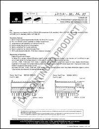 LC7136 datasheet: PLL frequency synthesizer LSI rof 27MHz CB transceivers LC7136