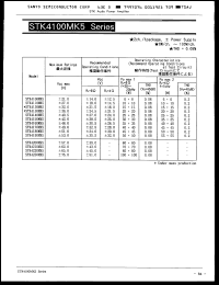 STK4230K5 datasheet: 100W x 2-channel power amplifier STK4230K5