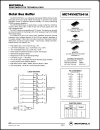 MC74VHCT541ADTR2 datasheet: Octal Bus Buffer (TTL Compatible) MC74VHCT541ADTR2