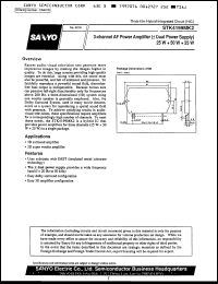 STK4199MK2 datasheet: 2-channel (25W + 50W + 25W) power amplifier STK4199MK2