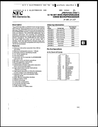 uPD70108C-8 datasheet: 16-bit high-performance CMOS microprocessor, 8MHz uPD70108C-8