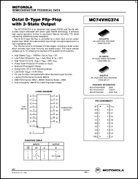 MC74VHC374DTR2 datasheet: Octal D-Type Flip-Flop MC74VHC374DTR2