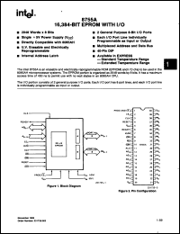 D8755A-2 datasheet: 2K x 8-bit EPROM with I/O D8755A-2