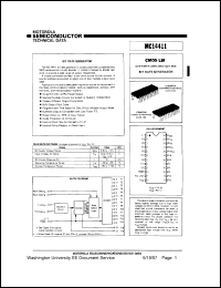 MC14411P datasheet: Bit rate generator MC14411P