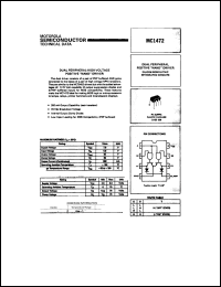 MC1472P1 datasheet: Dual peripherial-high-voltage positive 