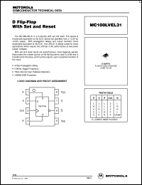 MC100LVEL31D datasheet: Low-Voltage D Flip-Flop with Set & Reset MC100LVEL31D