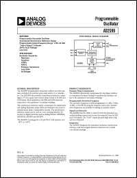 AD2S99AP datasheet: 7V; programmable oscillator. For excitation source for: resolvers, synchros, LVDTs, RVDTs, pressure transducers, load cells, AC bridges AD2S99AP