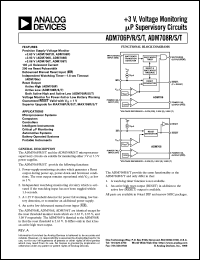 ADM706PAR datasheet: 0.3-6V; monitoring supervisory circuit. For microprocessor systems and computers ADM706PAR