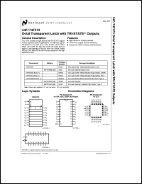 54F373DMQB datasheet: Octal Transparent Latch with TRI-STATE Outputs 54F373DMQB