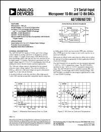AD7390AR datasheet: 0.3-8V; 50mA; serial-input micropower 10-bit and 12-bit DAC AD7390AR