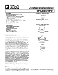 TMP36FT9 datasheet: 7V; low voltage temperature sensor. For environmental control systems and thermal protection TMP36FT9