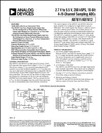 AD7811YRU datasheet: 0.3-7V; 450mW; 10-bit 4/8-channel sampling ADC AD7811YRU