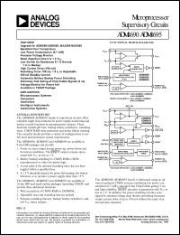 ADM8691AN datasheet: 0.3-6V; 400-600mW; microprocessor supervisory circuit. For microprocessor systems, computers, controlles, intelligent instruments, automotive systems ADM8691AN
