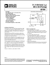 AD7894BR-10 datasheet: 5V; 450mW; 114-bit serial ADC AD7894BR-10