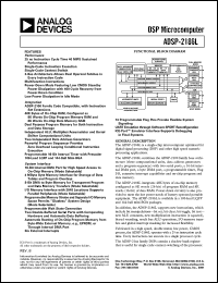 ADSP-2186LBST-160 datasheet: 0.3-4.6V; 40.0MHz; DSP microcomputer ADSP-2186LBST-160