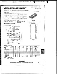 HN27C256G-25 datasheet: 256K (32K x 8-bit) UV EPROM, 250ns HN27C256G-25