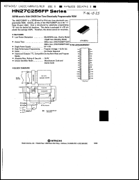 HN27C256FP-30T datasheet: 32K x 8-bit CMOS one time electrically programmable ROM, 300ns HN27C256FP-30T