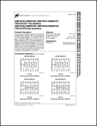 MM70C96J datasheet: Tri-state hex inverters MM70C96J