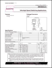 2SK2624LS datasheet: N-channel MOSFET for ultrahigh-speed switching applications 2SK2624LS