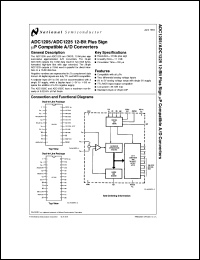 ADC1205BCJ-1 datasheet: 12-Bit Plus Sign Microprocessor Compatible A/D Converter ADC1205BCJ-1