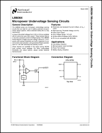 LM8364BALMF45 datasheet: Micropower Undervoltage Sensing Circuits LM8364BALMF45