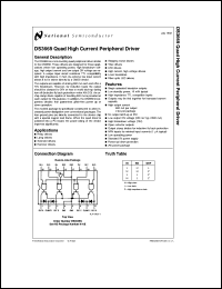 DS3669N datasheet: Quad High Current Peripheral Driver DS3669N