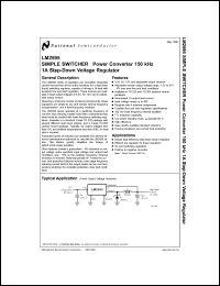 LM2595-5.0MWC datasheet: SIMPLE SWITCHER Power Converter 150 KHz 1A Step-Down Voltage Regulator LM2595-5.0MWC