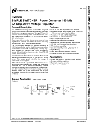 LM2596-3.3MWC datasheet: SIMPLE SWITCHER Power Converter 150 KHz 3A Step-Down Voltage Regulator LM2596-3.3MWC