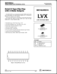 MC74LVX574DT datasheet: Octal D-Type Flip-Flop with 3-state Outputs MC74LVX574DT