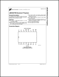 LM3089N datasheet: FM Receiver IF System LM3089N