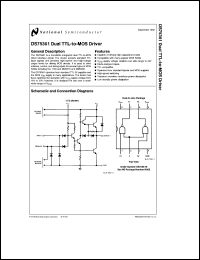DS75361N datasheet: Dual TTL-to-MOS Driver DS75361N
