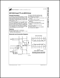 DS75365M datasheet: Quad TTL-to-MOS Driver DS75365M