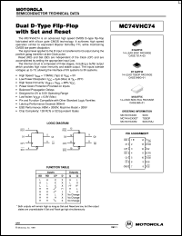 MC74VHC74ML1 datasheet: Dual D-Type Flip-Flop MC74VHC74ML1