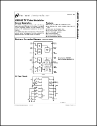 LM2889N datasheet: TV Video Modulator LM2889N