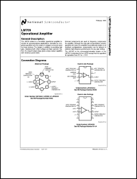 LM709CN datasheet: Operational Amplifier LM709CN