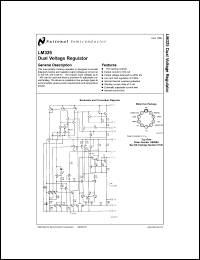LM325AN datasheet: Dual Voltage Regulator LM325AN
