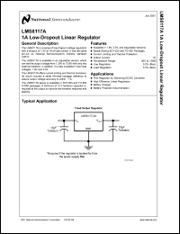 LMS8117ADTX-1.8 datasheet: 1A Low-Dropout Linear Regulator LMS8117ADTX-1.8