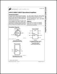 LM107H datasheet: Operational Amplifier LM107H