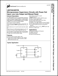 LM3704XDBP-232 datasheet: Microprocessor Supervisory Circuits with Power Fail Input, Low Line Output and Manual Reset LM3704XDBP-232