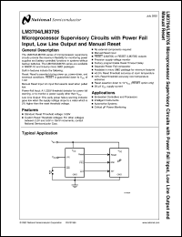 LM3704XCMM-263 datasheet: Microprocessor Supervisory Circuits with Power Fail Input, Low Line Output and Manual Reset LM3704XCMM-263