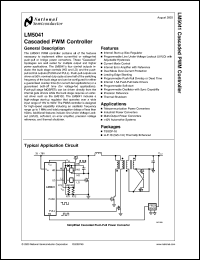LM5041MTC datasheet: Cascaded PWM Controller LM5041MTC