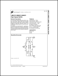 LM6121H datasheet: High Speed Buffer LM6121H