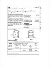 LM615AMJ/883 datasheet: Quad Comparator and Adjustable Reference LM615AMJ/883