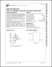 LMV7255M5 datasheet: 1.8V Low Voltage Comparator with Rail-to-Rail Input LMV7255M5