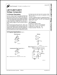 LM311J datasheet: Voltage Comparator LM311J