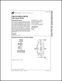 LM6325N datasheet: High Speed Buffer LM6325N