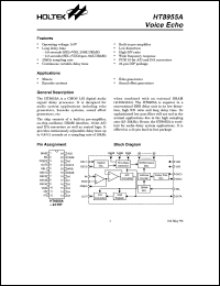 HT8955A datasheet: Voice echo HT8955A