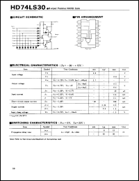 HD74LS30P datasheet: 8-input positive NAND gate HD74LS30P