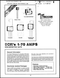 S4004F1 datasheet: Thyristor, 4 amperes, 400 volt S4004F1