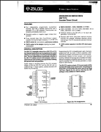 Z843010PEC datasheet: Counter/timer circuit, 10MHz Z843010PEC